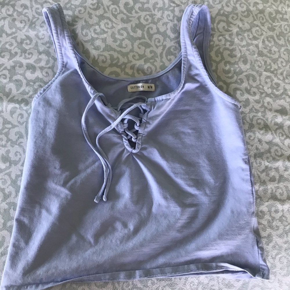 Pacsun blue crop top